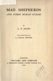 Cover of: Mad shepherds by Jacks, L. P.