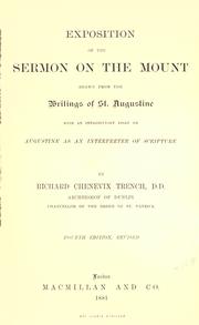 Cover of: Exposition of the Sermon on the Mount by Richard Chenevix Trench