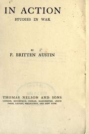 Cover of: In action by Frederick Britten Austin, Frederick Britten Austin