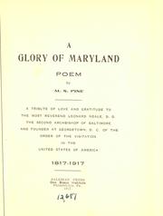 Cover of: glory of Maryland: poem