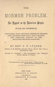 Cover of: The Mormon problem by C. P. Lyford