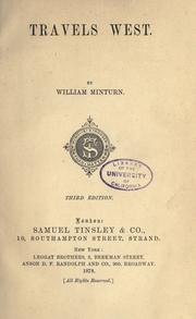 Cover of: Travels west by William Minturn