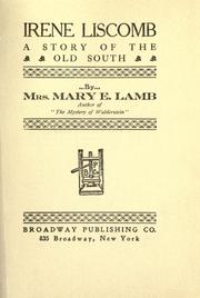 Cover of: Irene Liscomb | Mary E. Lamb