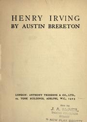 Cover of: Henry Irving.