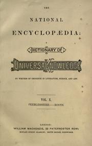 Cover of: The national encyclopaedia by by writers of eminence in literature, science and art.