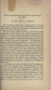 Cover of: Sully's expedition against the Sioux in 1864. by Kingsbury, David Lansing