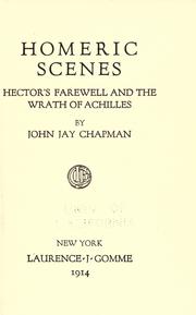 Homeric scenes by Chapman, John Jay