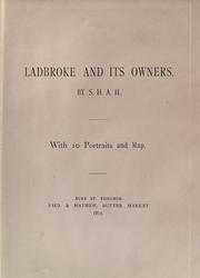 Cover of: Ladbroke and its owners.
