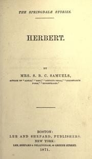 Cover of: Herbert by Samuels, S. B. C. Mrs.