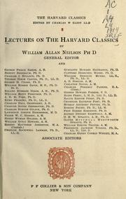 Cover of: Lectures on the Harvard classics