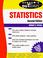 Cover of: Schaum's outline of theory and problems of statistics