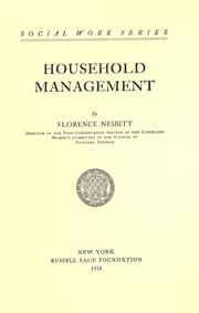 Cover of: Household management