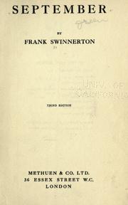 Cover of: September by Frank Swinnerton