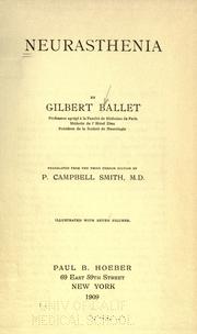 Cover of: Neurasthenia. by Gilbert Ballet