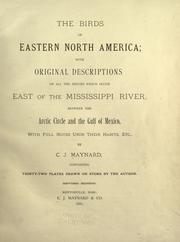 Cover of: The birds of eastern North America by C. J. Maynard