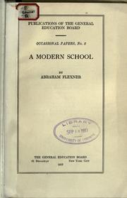 Cover of: A modern school.