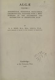 Cover of: Algae. by G. S. West, G. S. West