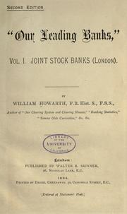 Cover of: "Our leading banks," by William Howarth, William Howarth