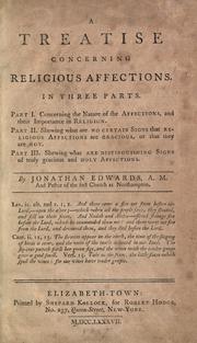 Cover of: A treatise concerning religious affections. by Jonathan Edwards