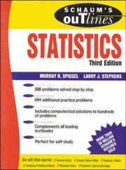Cover of: Schaum's Outline of Statistics by Murray R. Spiegel