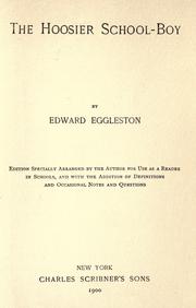The Hoosier school-boy by Edward Eggleston