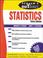 Cover of: Schaum's outline of theory and problems of statistics.