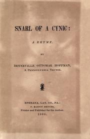 Cover of: Snarl of a cynic