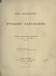 Cover of: The geography of Ptolemy elucidated
