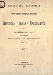 Proceedings by American Library Association
