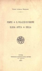 Cover of: Pompei: Il palazzo di Nerone ; Elegia antica ; Isella