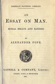 essay on man