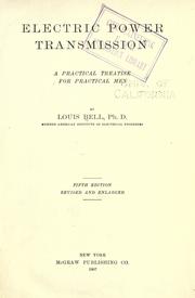 Cover of: Electric power transmission by Louis Bell