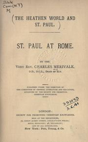 Cover of: St. Paul at Rome by Charles Merivale