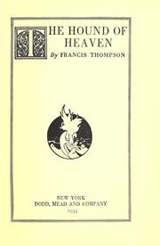 Cover of: The Hound of heaven by Francis Thompson