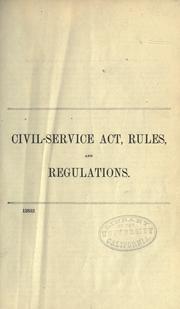 Civil Service Act Rules And Regulations By United States Civil   5556693 M 