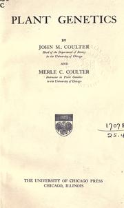 Cover of: Plant genetics by John Merle Coulter