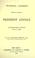 Cover of: Funeral address delivered at the burial of President Lincoln, at Springfield, Illinois, May 4, 1865.