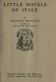 Cover of: Little novels of Italy. by Maurice Henry Hewlett
