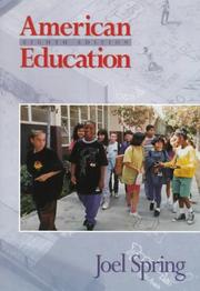 Cover of: American education | Joel H. Spring