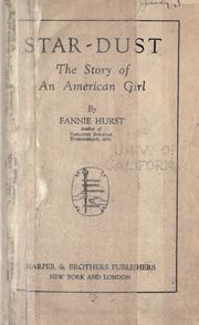 Cover of: Star-dust by by Fannie Hurst ..