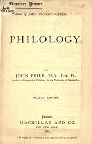 Cover of: Philology.