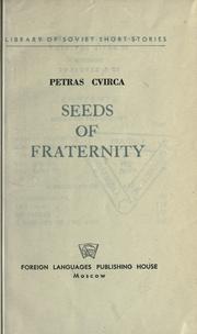 Cover of: Seeds of fraternity