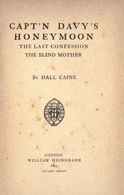 Cover of: Capt'n Davy's honeymoon by Hall Caine, Hall Caine