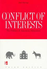 Cover of: Conflict of interests by Joel H. Spring