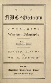 Cover of: A B C of electricity