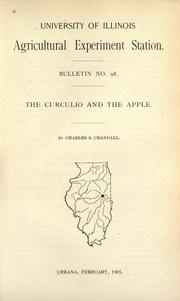 Cover of: The curculio and the apple