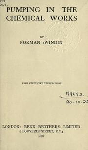 Cover of: Pumping in the chemical works. by Norman Swindin