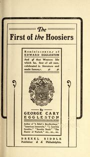 Cover of: The first of the Hoosiers