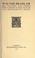 Cover of: Walter Headlam, his letters and poems