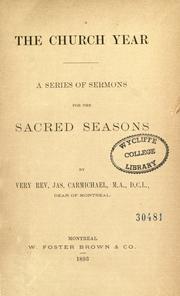 Cover of: The church year
